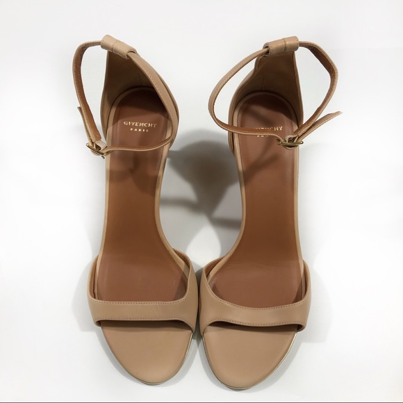 Givenchy Ankle strap heels open toe leather 36.5 - Picture 2 of 8